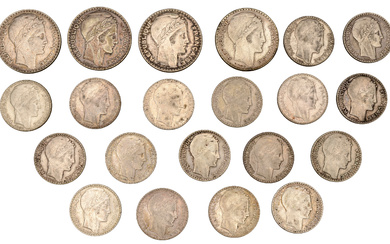 France, Third Republic (1871-1940), 20 Francs (4), 1933 (3), 1938 (Gad. 852);...