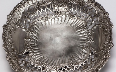 French Silver 950 Floral Decorated Plate 1838-1973