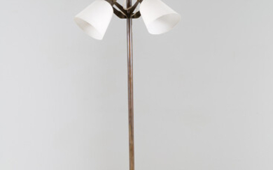 GINO SARFATTI. Brass floor lamp. ARTELUCE. 1950s
