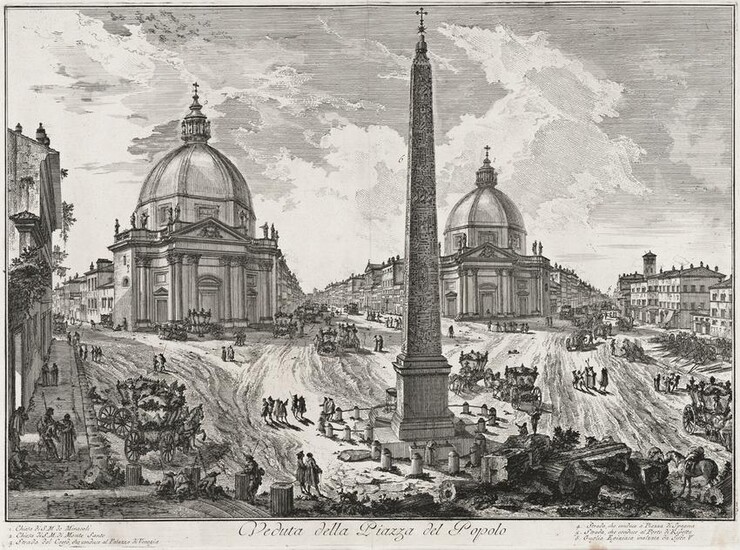 GIOVANNI B. PIRANESI Veduta della Piazza del Popolo.