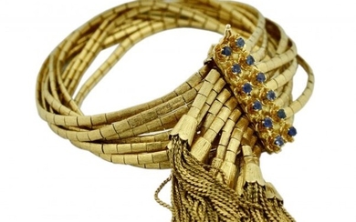 Gem Set 18 Karat Gold Bracelet