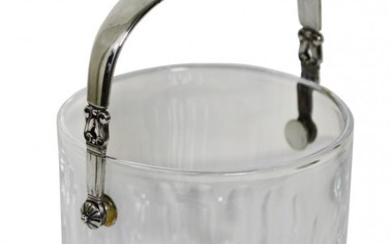 Georg Jensen, Silver and Glass Ice Bucket