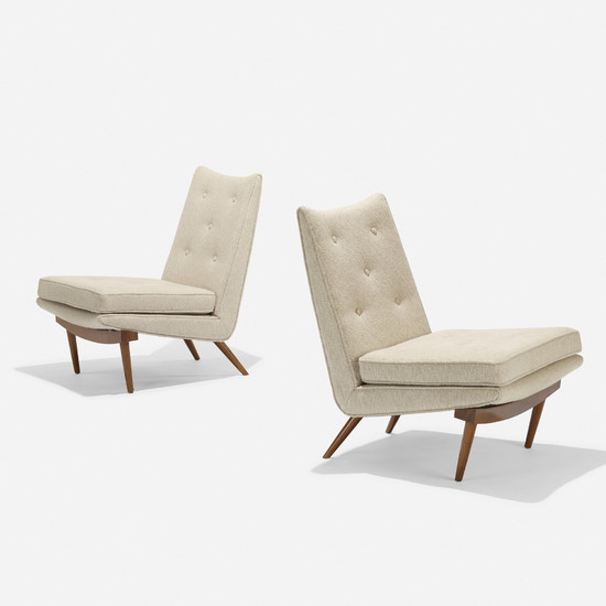George Nakashima, Origins lounge chairs, pair