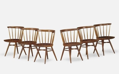 George Nakashima, Straight-Back chairs, set of six