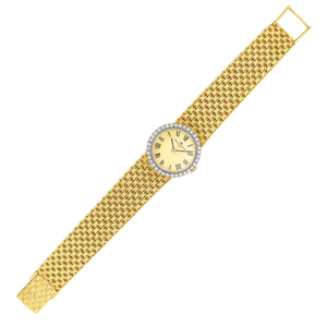 Gold and Diamond Wristwatch, Baume & Mercier
