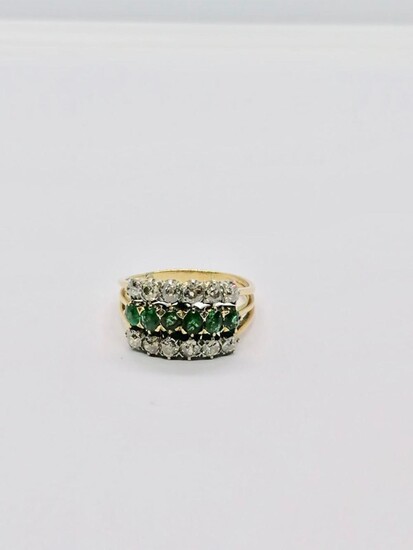 Gold and Emerald ring France circa 1930