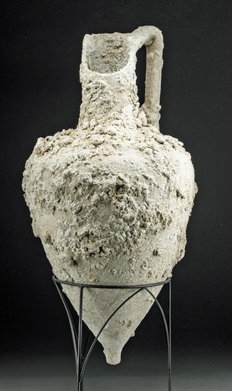 Greek Pottery Transport Amphora w/ Encrustrations