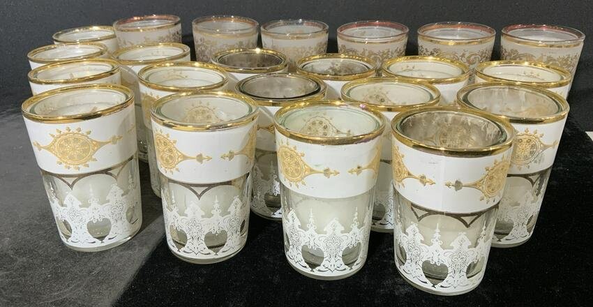 Group Lot 22 Glass Tea Candle Holders