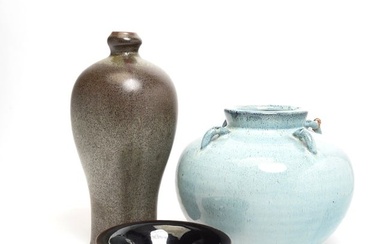 Group of Chinese Monochrome Porcelain Vases