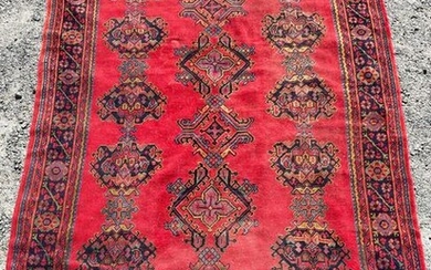 Hand-Knotted Room-Size Carpet, 11ft x 8ft 1in
