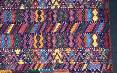 Handmade Embroidered Folk Art Tapestry