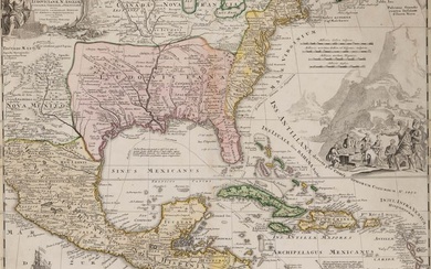 Homann's expansive map of North America