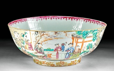 Huge 19th C. Chinese Qing Porcelain Bowl