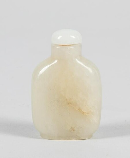 Important Chinese White Jade Snuff Bottle