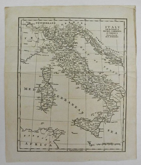Italy with the Islands of Sicily, Sardinia & Corsica
