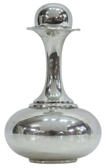 JUVENTO LOPEZ REYES MEXICO STERLING DECANTER FLASK