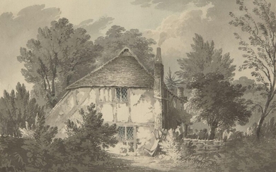 James Bourne, British 1773-1854- A Cottage at...