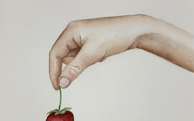 Jamie Isenstein Untitled (Strawberry On Stem), 2019