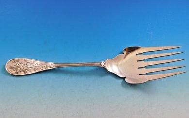Japanese by Tiffany and Co. Sterling Silver Fish Serving Fork 5-tine 10 1/4"