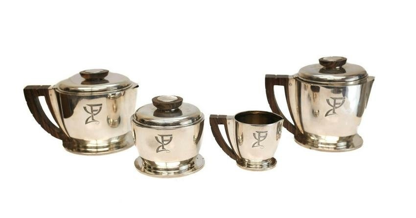 Jean Puiforcat Sterling Silver Coffee & Tea Set