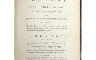 Journal of the Resolution s Voyage in 1772, 1773, 1774, and 1775, on Discovery to the Southern Hemisphere, by which the non-existence of an undiscovered Continent, between the Equator and the 50th degree of Southern Latitude, is demonstratively proved...