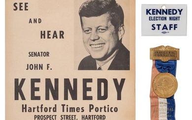 KENNEDY, John F. (1917-1963). Three Items Related to Kenned...