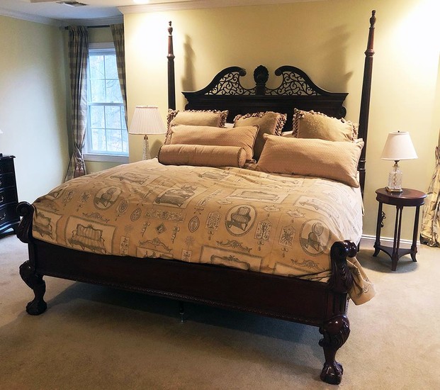 King Size Chippendale Style Bed Frame, RA8A