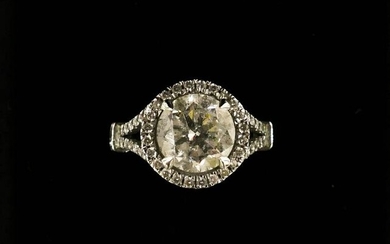 Lady's 3.75ctw Diamond 14k White Gold Ring