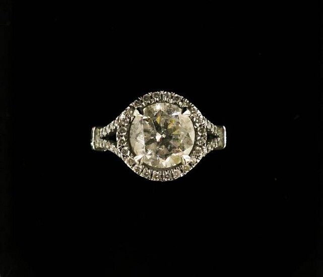 Lady's 3.75ctw Diamond 14k White Gold Ring