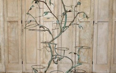 Large Scale Wrought Iron Vines Plant Stand
