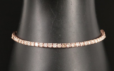 Le Vian 14K Rose Gold 2.25 CTW Lab Grown Brown Diamond Bolo Bracelet