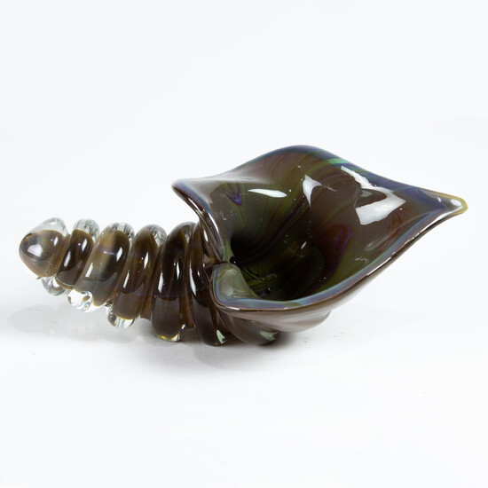 Licio Zanetti Murano glass conch shell