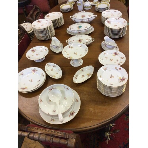 Limoges Porcelain Dinner Service - over 70 pieces including ...