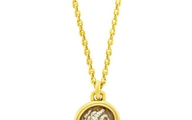Long Gold Nautical Link Chain Necklace with Gold and