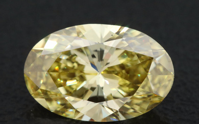 Loose 2.01 CT (Origin Undetermined) Fancy Yellow Diamond