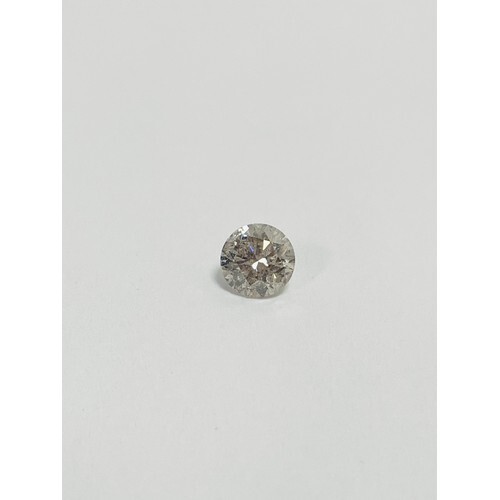 Loose diamond ,0.70ct brilliant cut Diamind,light brown,i1 c...
