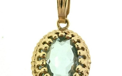 Lovely 14K Yellow Gold Charm Pendant with Gorgeous