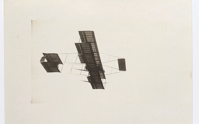 Lucien LOTH (1885-1978) Biplan dans le ciel... - Lot 26 - Oger - Blanchet