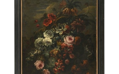 MOREL Jean-Baptiste. (1662-1732). ÉCOLE FLAMANDE. « Vase de...