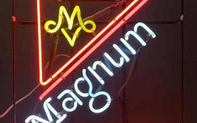 Magnum Malt Liquor Light-Up Advertising Neon Beer Sign
