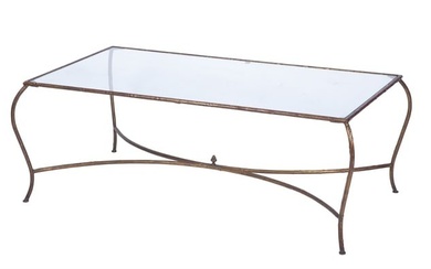 Maison Jansen Style Gilt Metal Low Table