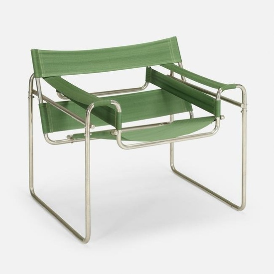 Marcel Breuer, Early and Rare Wassily armchair