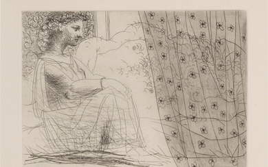 Marie-Thérèse, en vestale, veillant le minotaure endormi (Bloch 193; Baer 352), Pablo Picasso