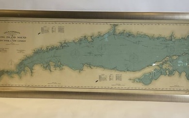 Maritime Chart of Long Island is five feet long