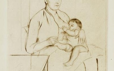 Mary Cassatt (1845-1926); Nursing;