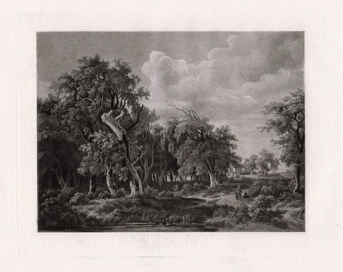 Meindert Hobbema Woodland Landscape 1885 print