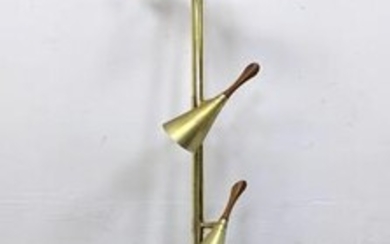 Mid Century Modern Tension Pole Floor Lamp.
