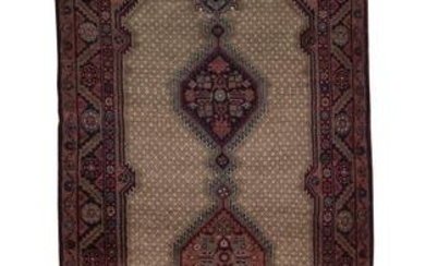 NORTHWEST PERSIAN HALL CARPET: 3'7" X 10'3" Second Half of the 20th Century