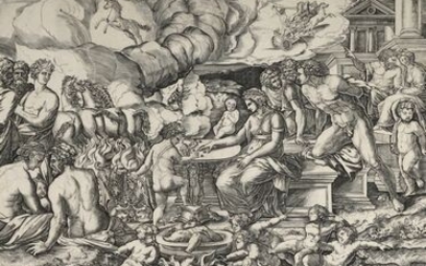 Nicolas Beatrizet (Luneville,, - Roma,, ), Il sacrificio di Ifigenia. 1553.