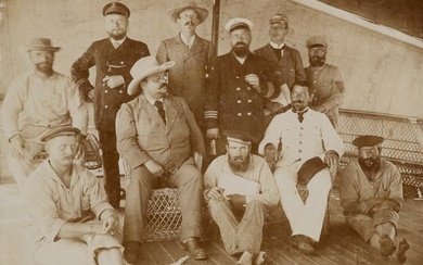 OPhotographie mit Aufnahme von Theodore Roosevelt als Leiter der Smithsonian-Roosevelt African